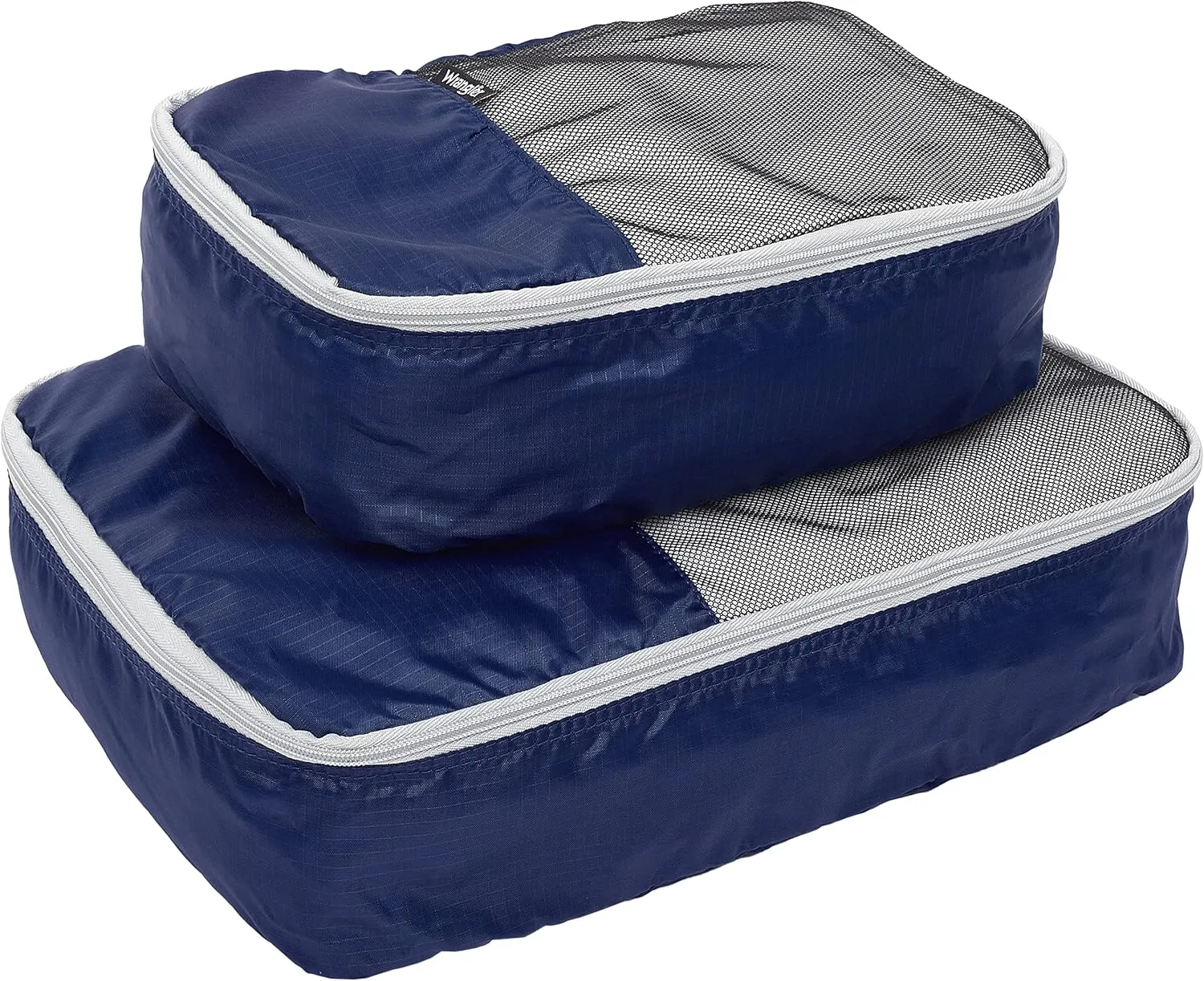 Wrangler Miami Luggage & Packing Cubes, Blue, 5 Piece Set