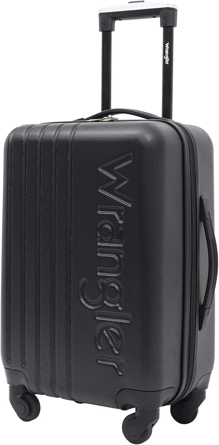 Wrangler Quest Luggage Set, Black, 3 Piece (30"/26"/22")