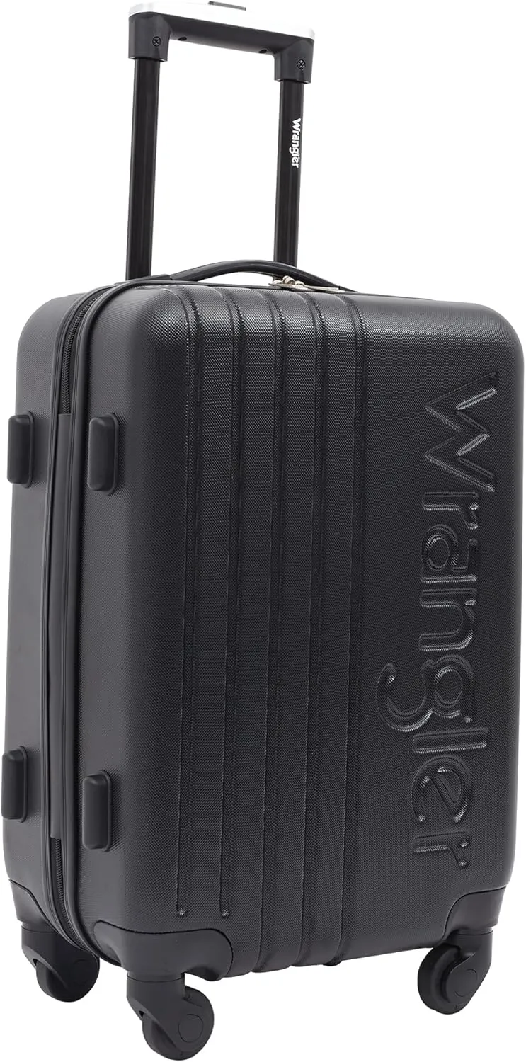 Wrangler Quest Luggage Set, Black, 3 Piece (30"/26"/22")