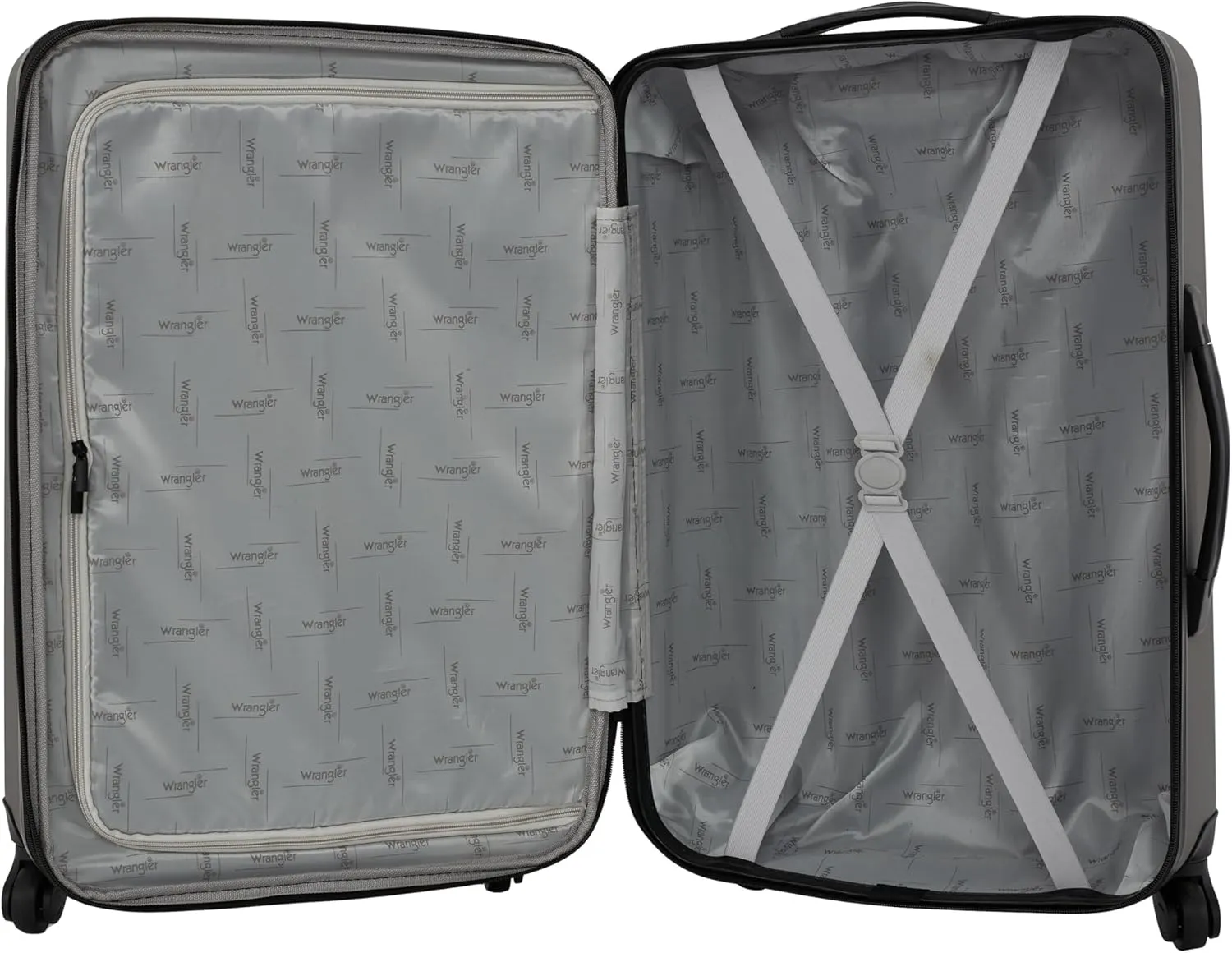 Wrangler Quest Luggage Set, Granite Gray, 3 Piece (28"/24"/20")