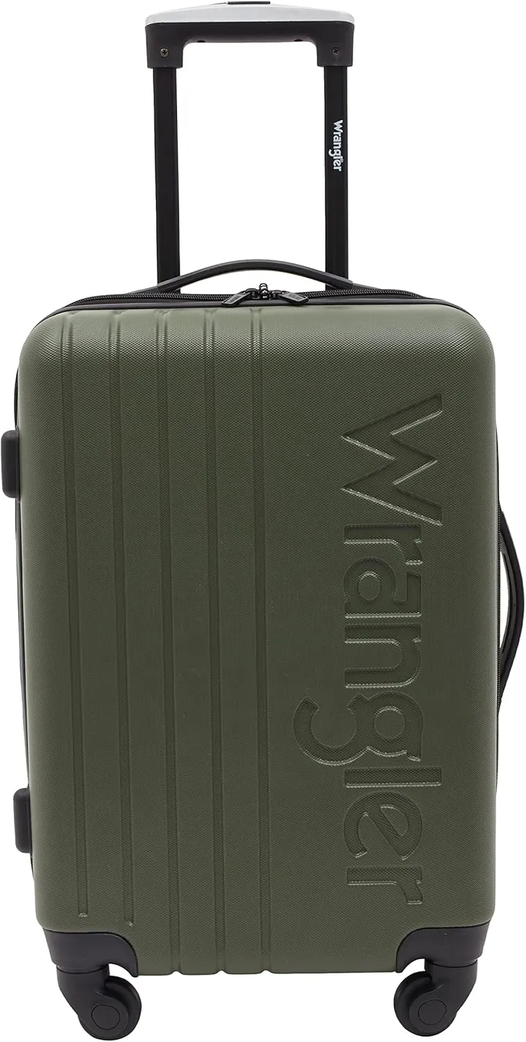 Wrangler Quest Luggage Set, Olive Green, 3 Piece (30"/26"/22")