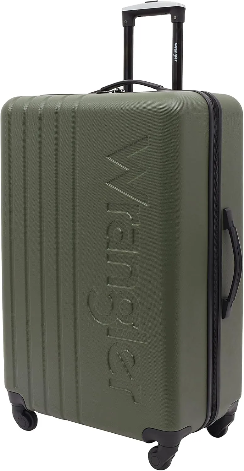 Wrangler Quest Luggage Set, Olive Green, 3 Piece (30"/26"/22")