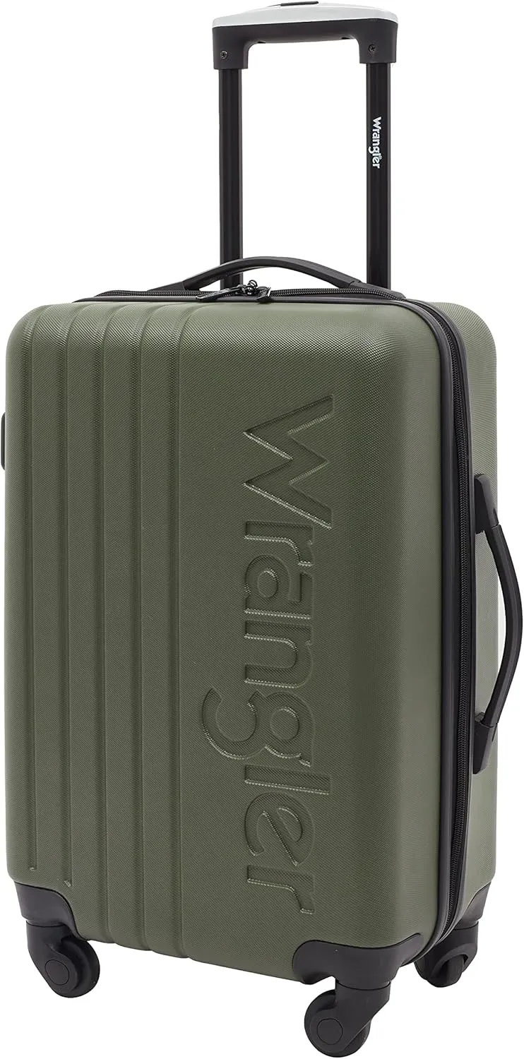 Wrangler Quest Luggage Set, Olive Green, 3 Piece (30"/26"/22")