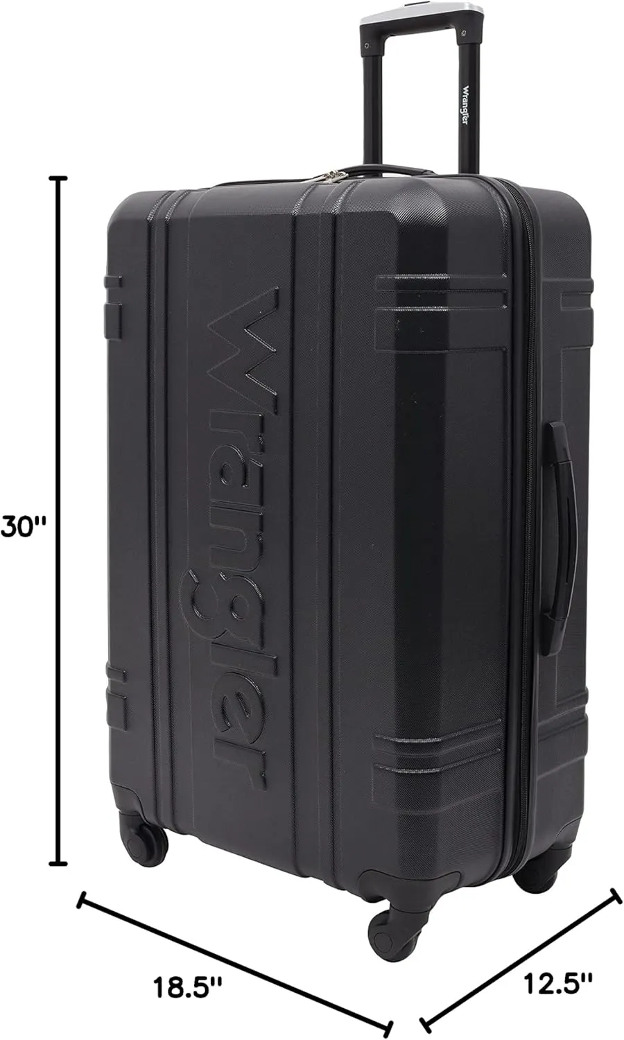 Wrangler Venture Luggage and Travel, Black, 7-Piece Set