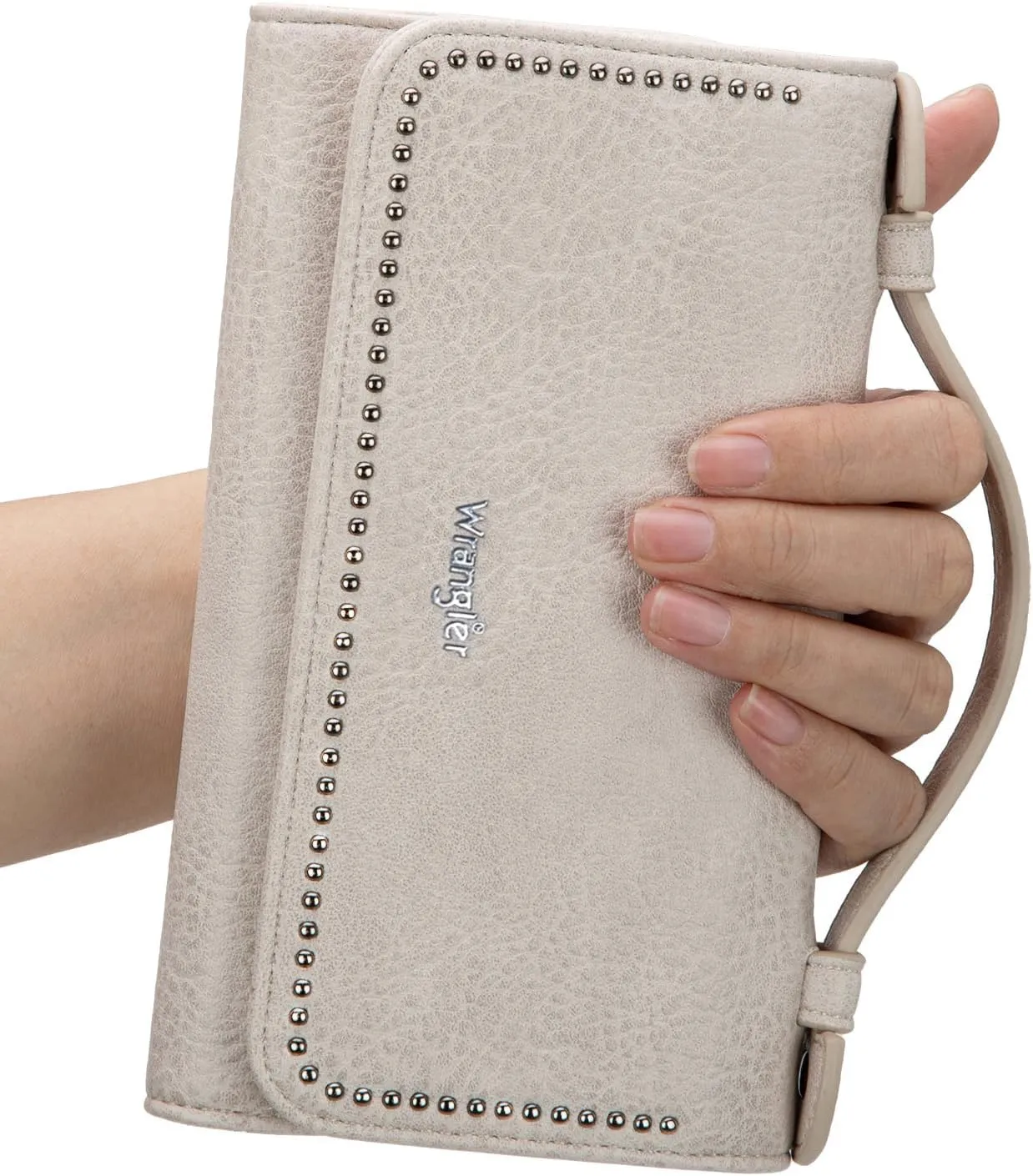 Wrangler Womens Wallet Trifold Clutch Wallets for Girls Ladies RFID Blocking Western Wallet with Coin Purse and Zipper Ideal Gift