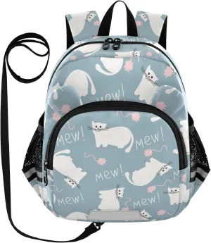 Wusikd Kids Backpack Cats Cute Pets Toddler Bags Cartoon Schoolbag for Girls Boys Kindergarten Student S