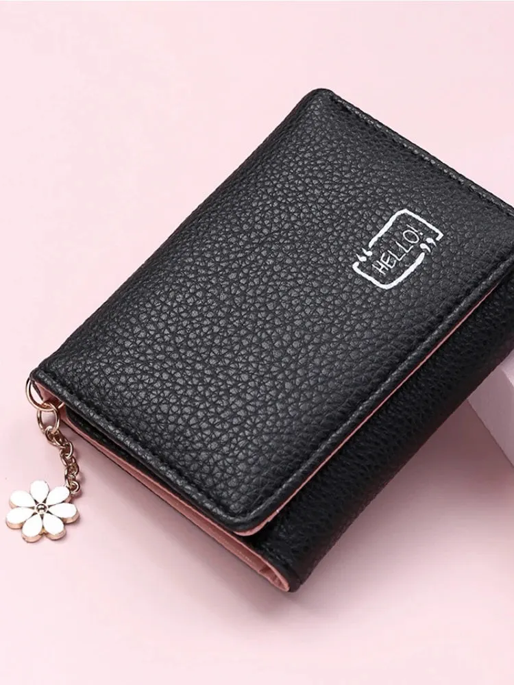 WW205 - Flower Tassel Short Wallet