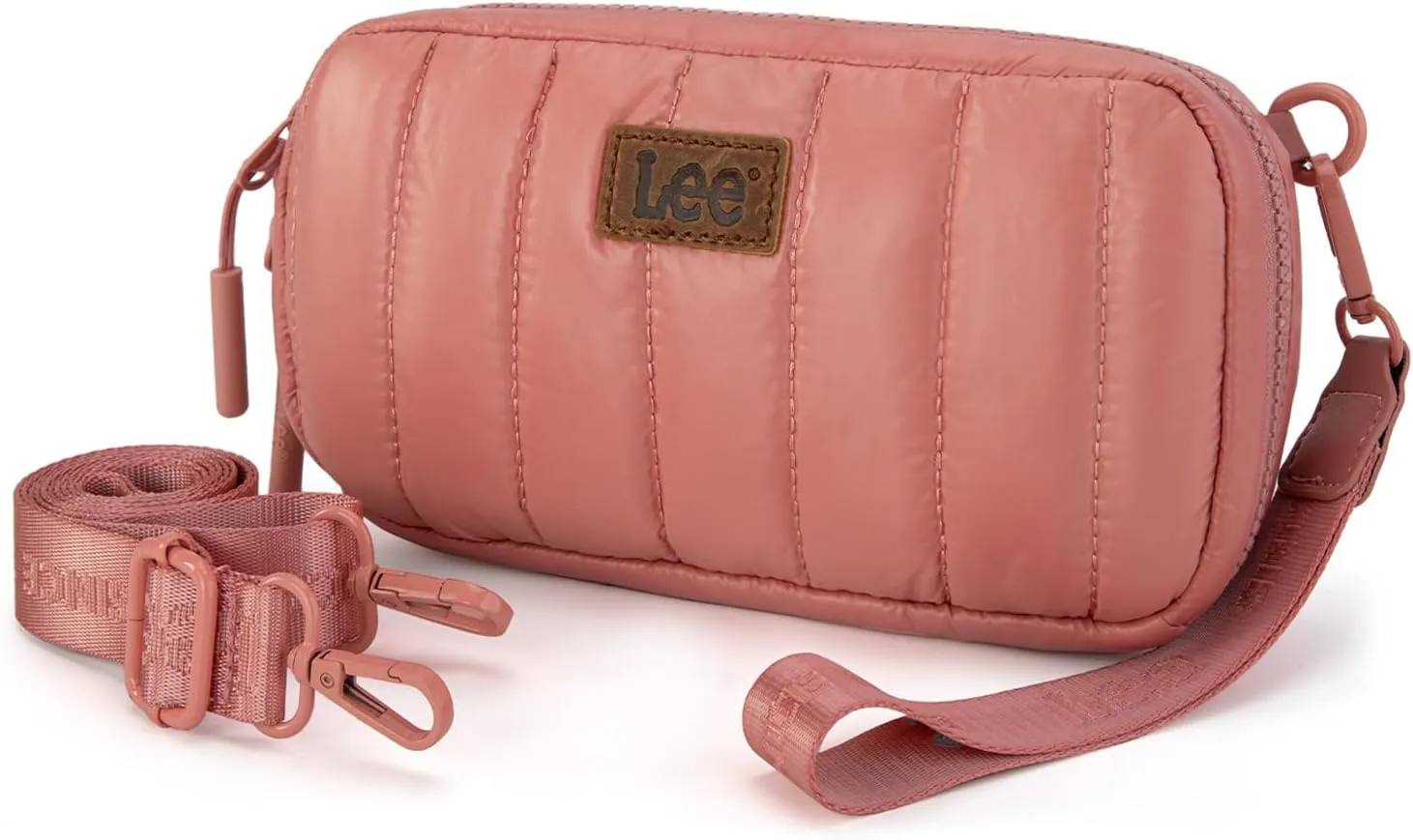 x Lee Dual Wristlet Wallets for Women, Puffer Crossbody Wallets Purse with Phone Pocket & Zipper Closure