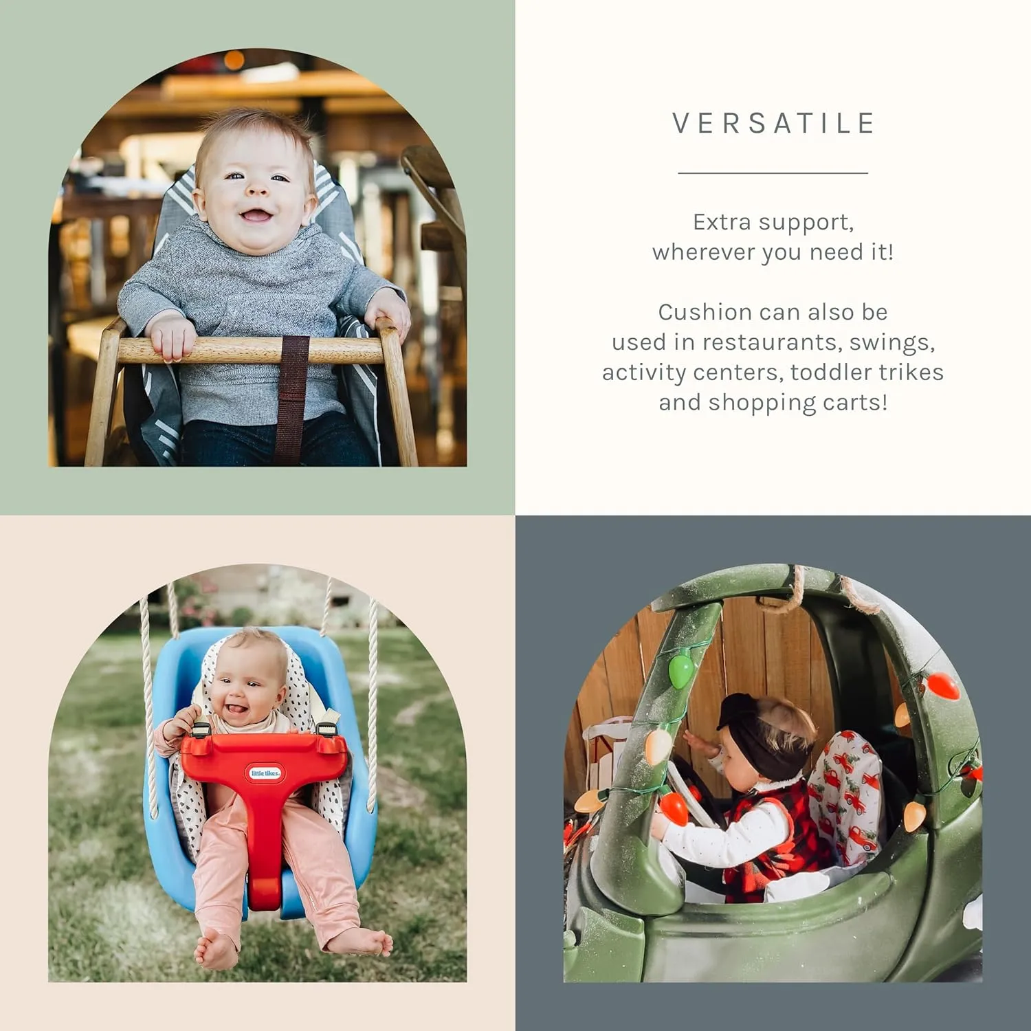 Yeah Baby Goods Wipeable IKEA Antilop Highchair Cushion Cover (Black) - Soft, Waterproof Baby High Chair Cover