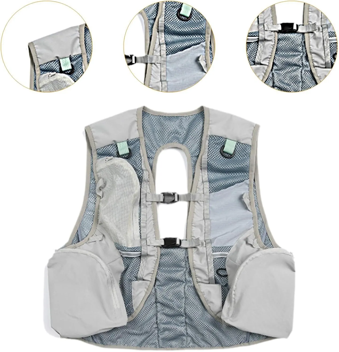 YIJU Hydration Vest Backpack with Multiple Pockets,Large Capacity,Water Pack for Men Women for Trail Biking Climbing Race Jogging