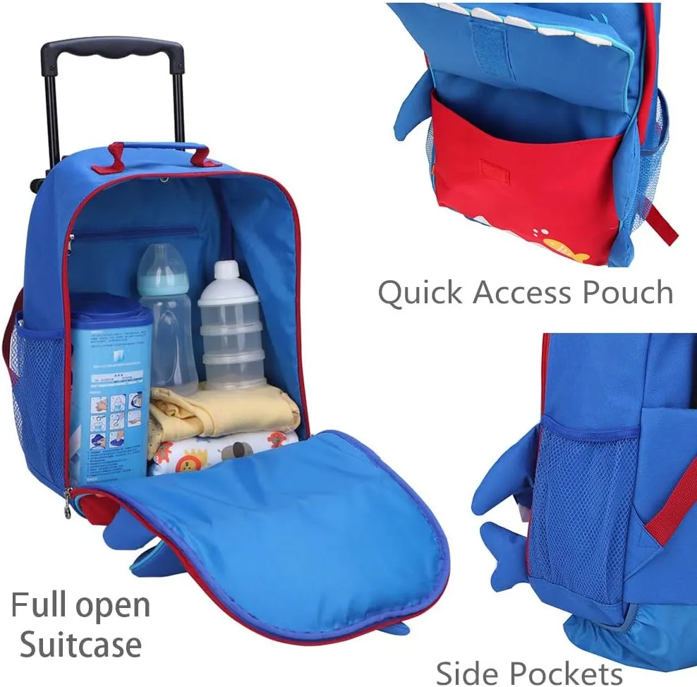 Yodo 3-Way Kids Suitcase Luggage or Toddler Rolling Backpack with wheels