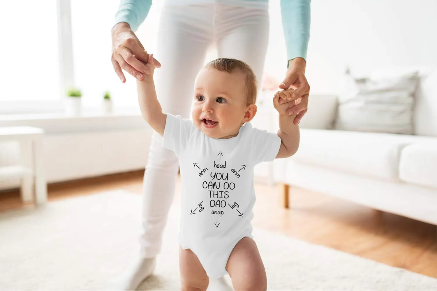 You Can Do This Dad - Funny Baby Essentials Bodysuit - Cute Baby Girl Clothes Newborn Boy Outfit