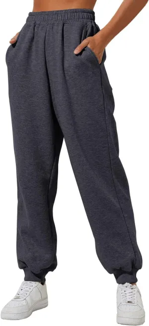 Yovela Sweatpants Women Baggy High Waisted Sweat Pants Fall Clothes Casual Joggers Y2k Aesthetic Warm Trousers with Pockets