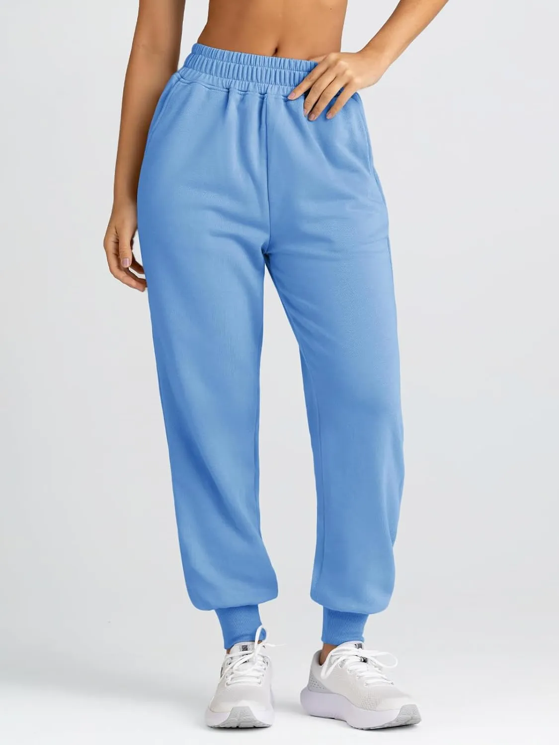 Yovela Sweatpants Women Baggy High Waisted Sweat Pants Fall Clothes Casual Joggers Y2k Aesthetic Warm Trousers with Pockets