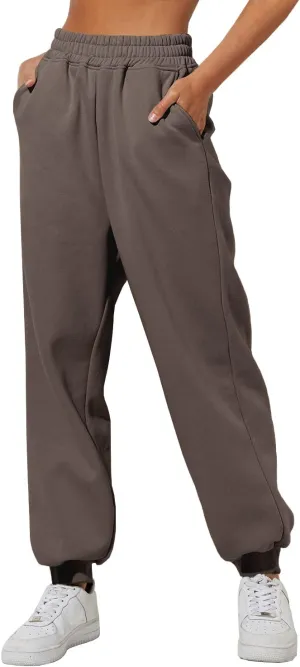 Yovela Sweatpants Women Baggy High Waisted Sweat Pants Fall Clothes Casual Joggers Y2k Aesthetic Warm Trousers with Pockets