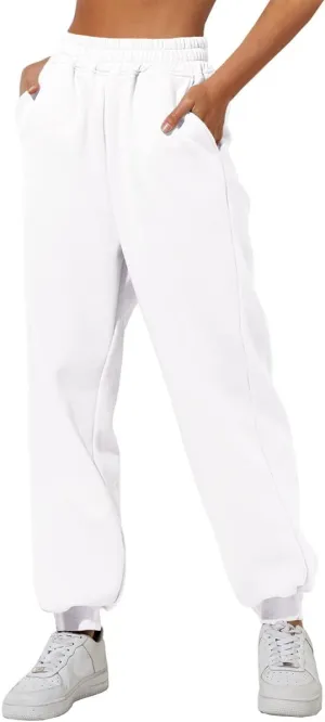Yovela Sweatpants Women Baggy High Waisted Sweat Pants Fall Clothes Casual Joggers Y2k Aesthetic Warm Trousers with Pockets