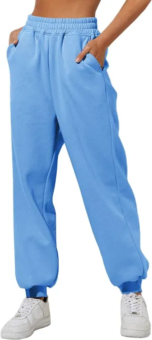 Yovela Sweatpants Women Baggy High Waisted Sweat Pants Fall Clothes Casual Joggers Y2k Aesthetic Warm Trousers with Pockets