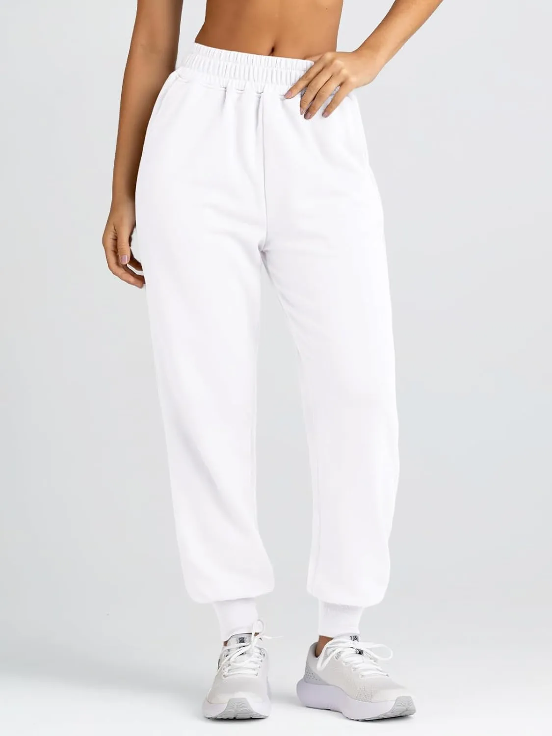 Yovela Sweatpants Women Baggy High Waisted Sweat Pants Fall Clothes Casual Joggers Y2k Aesthetic Warm Trousers with Pockets