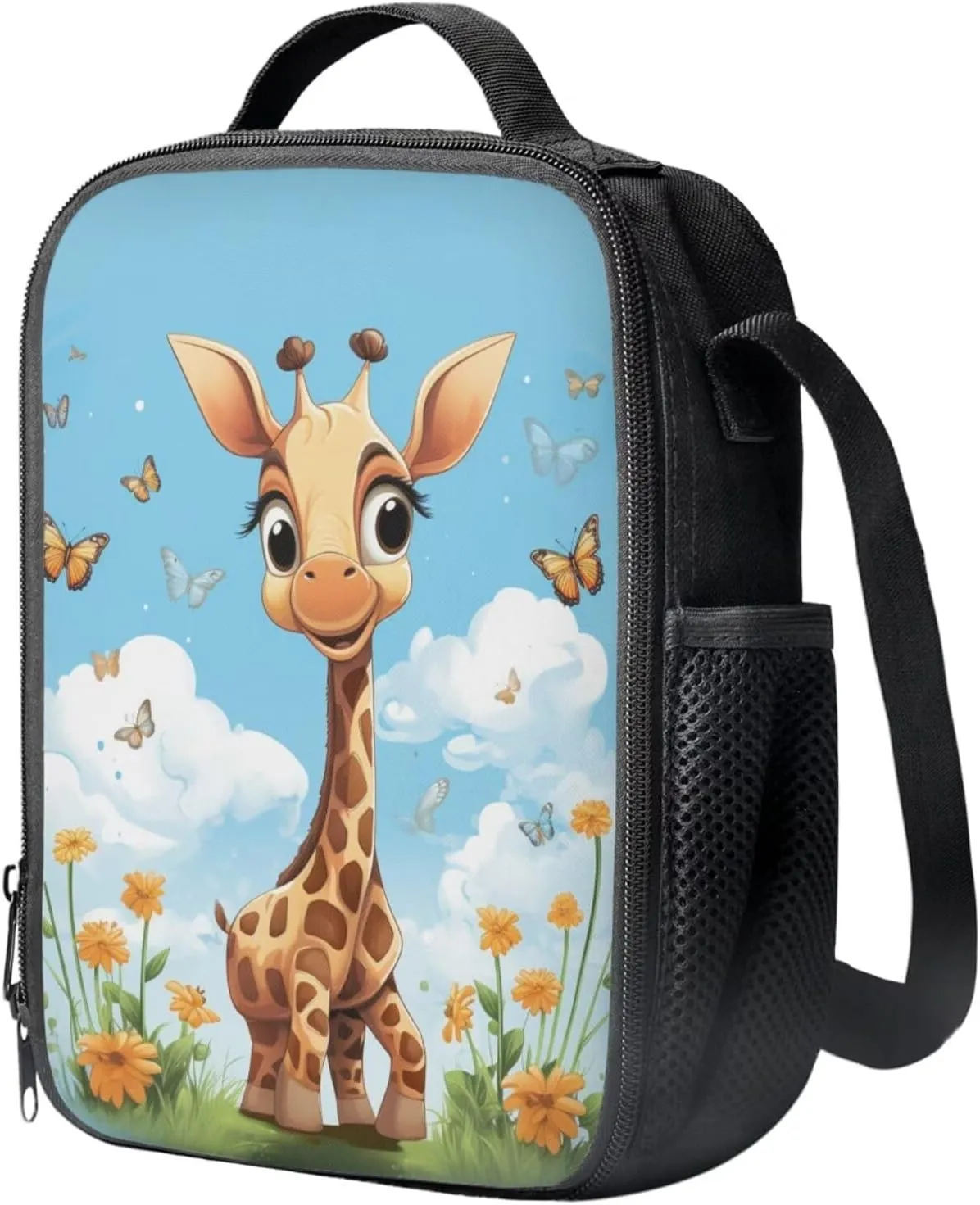Ystardream Cartoon Giraffe Elementary School Backpack for Girls with Lunch Box and Pencil Case Lightweight School Bookbag for Teens Girls Boys 3 in 1 for Kids School Bag Book Bag Set 15 inch