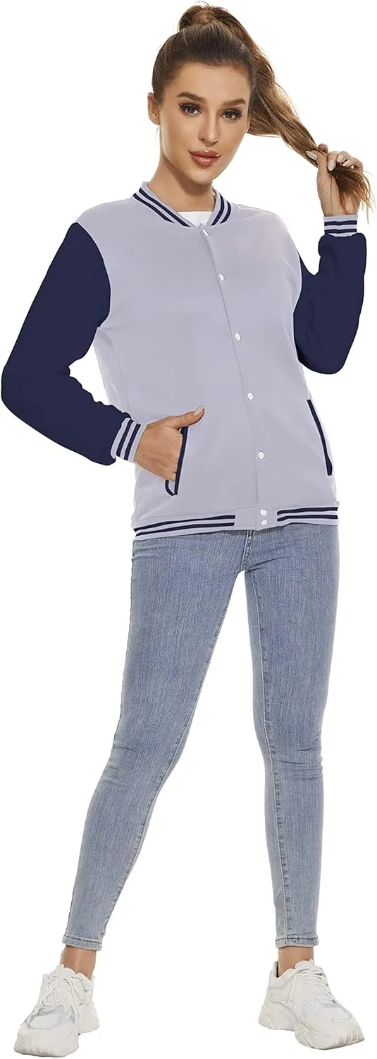 Yuji Itadori Women Varsity Jacket Baseball Lightweight Outwear Fleece Coat Button Down Clothes