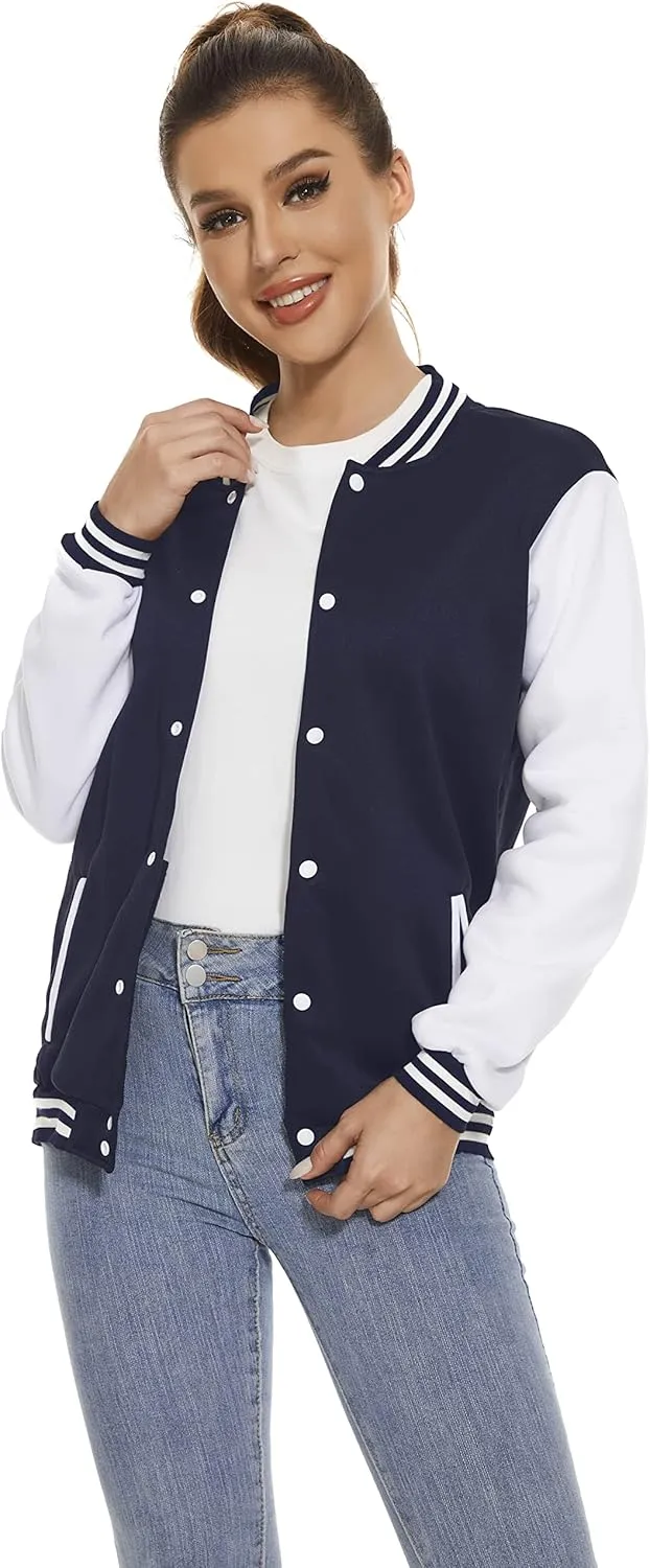 Yuji Itadori Women Varsity Jacket Baseball Lightweight Outwear Fleece Coat Button Down Clothes