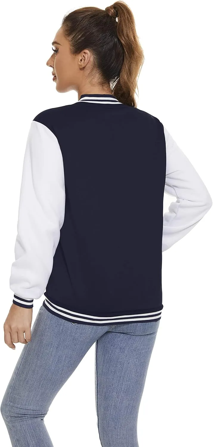 Yuji Itadori Women Varsity Jacket Baseball Lightweight Outwear Fleece Coat Button Down Clothes