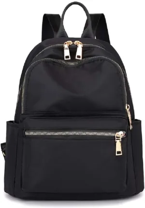 zhongningyifeng Backpack Purse for Women Small Rucksack Fashion Mini Daypack Shoulder Bag Ladies (black1)